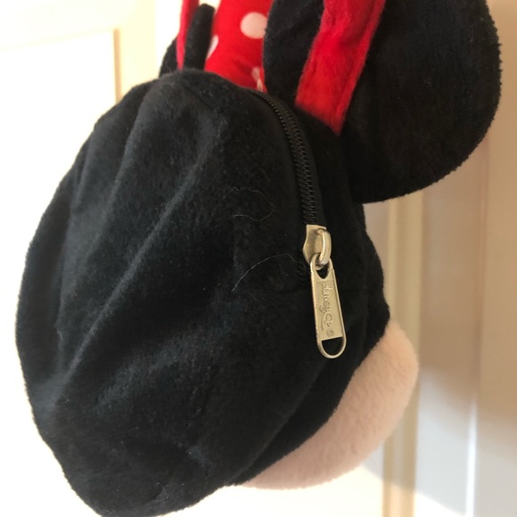 Disney Minnie Mouse Big Bow Plush Head Purse - Picture 5 of 6